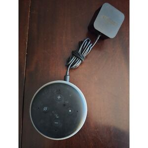 Amazon Echo Dot 3rd Gen Smart Speaker Heather Gray D9N29T with Power Adapter